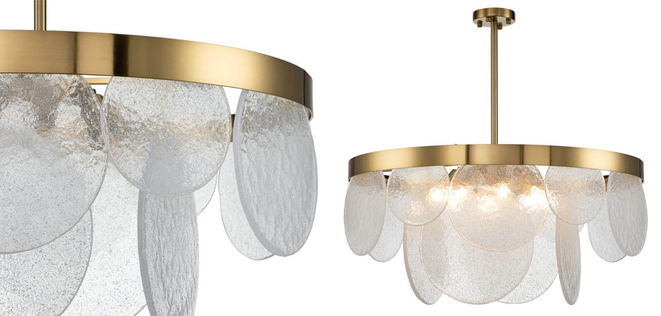 Люстра Petals с Рельефным Стеклом