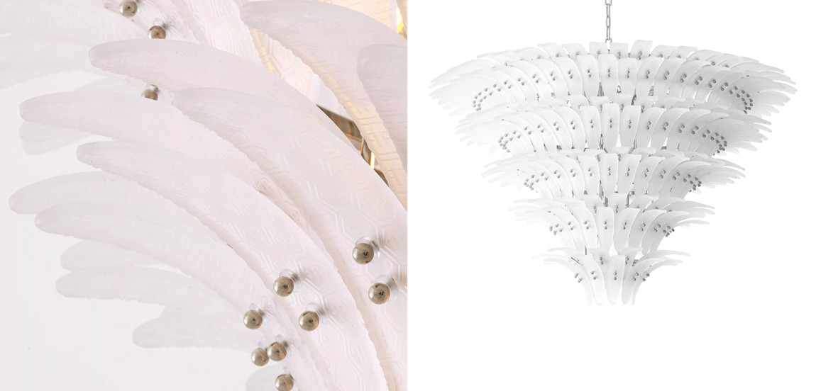 Люстра Philipp Plein Chandelier Bel Air XL Белая