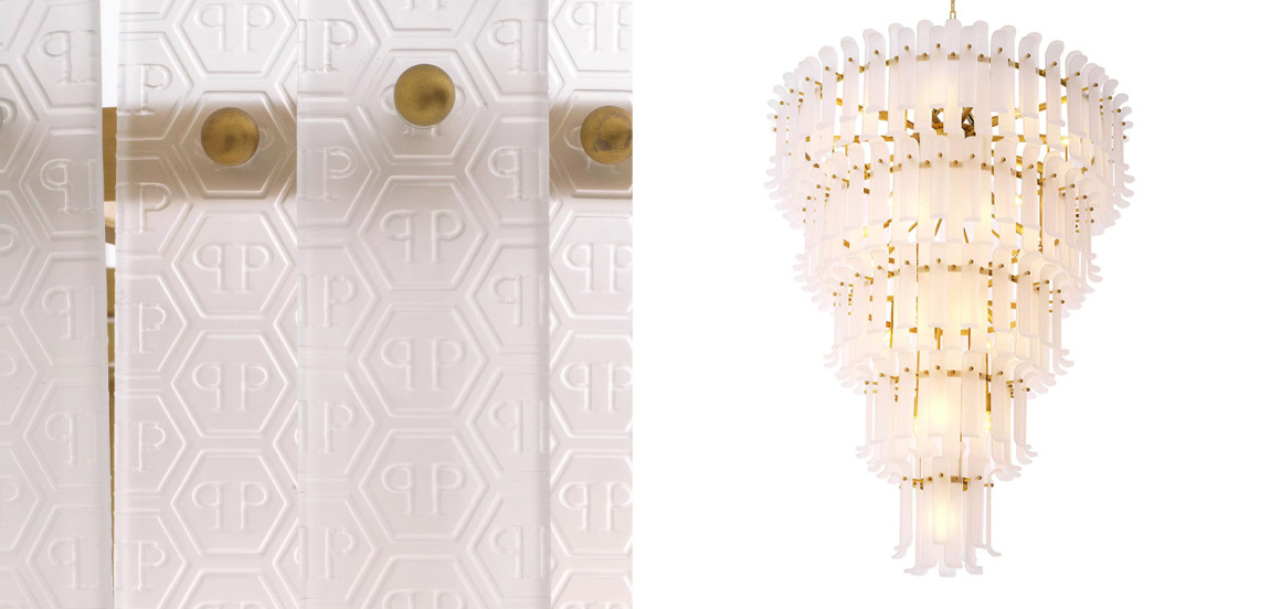 Люстра Philipp Plein Chandelier Rodeo Drive XXL Белая