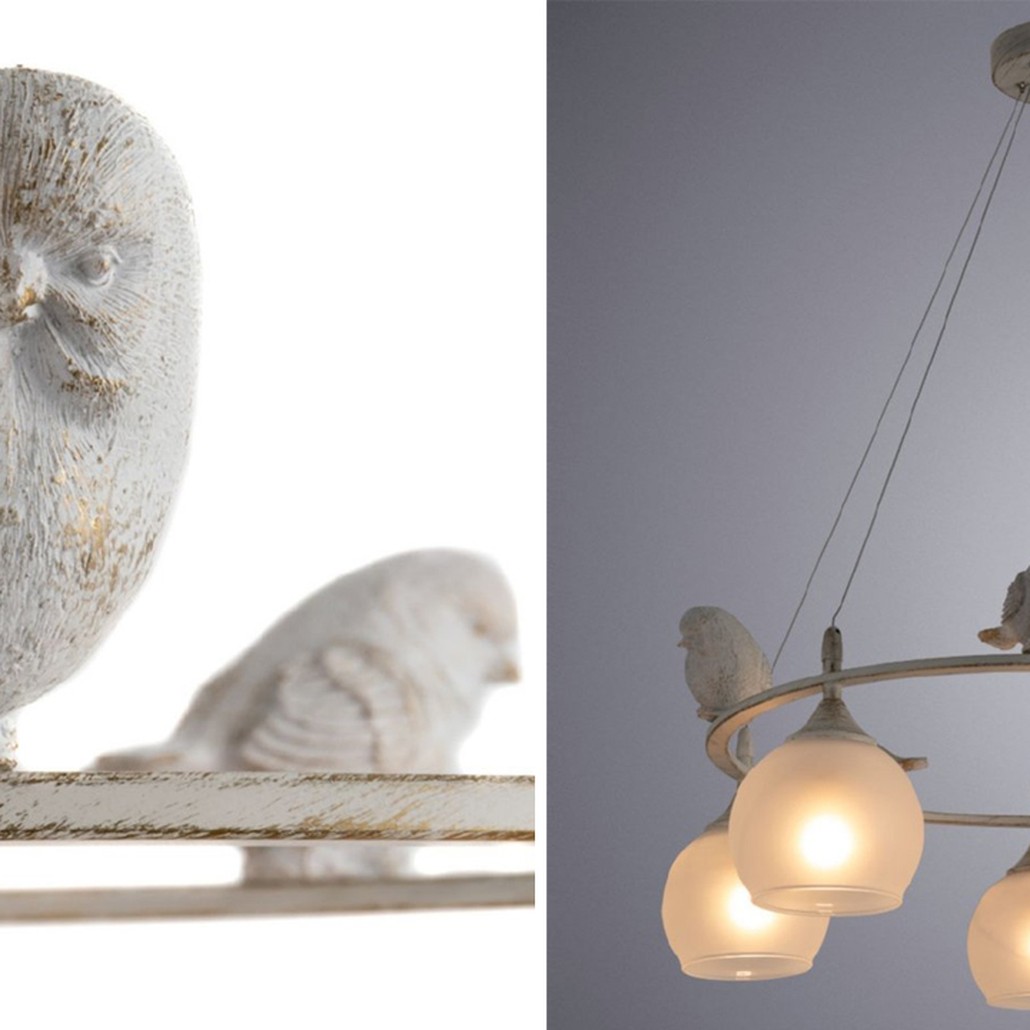 Люстра Provence Bird Chandelier white
