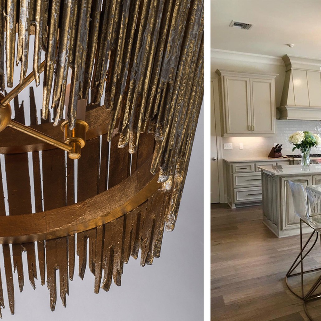 Люстра Ragna Golden Wooden Rods Chandelier