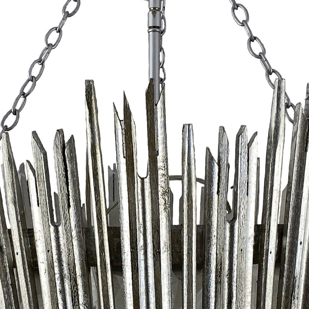 Люстра Ragna Silver Wooden Rods Chandelier