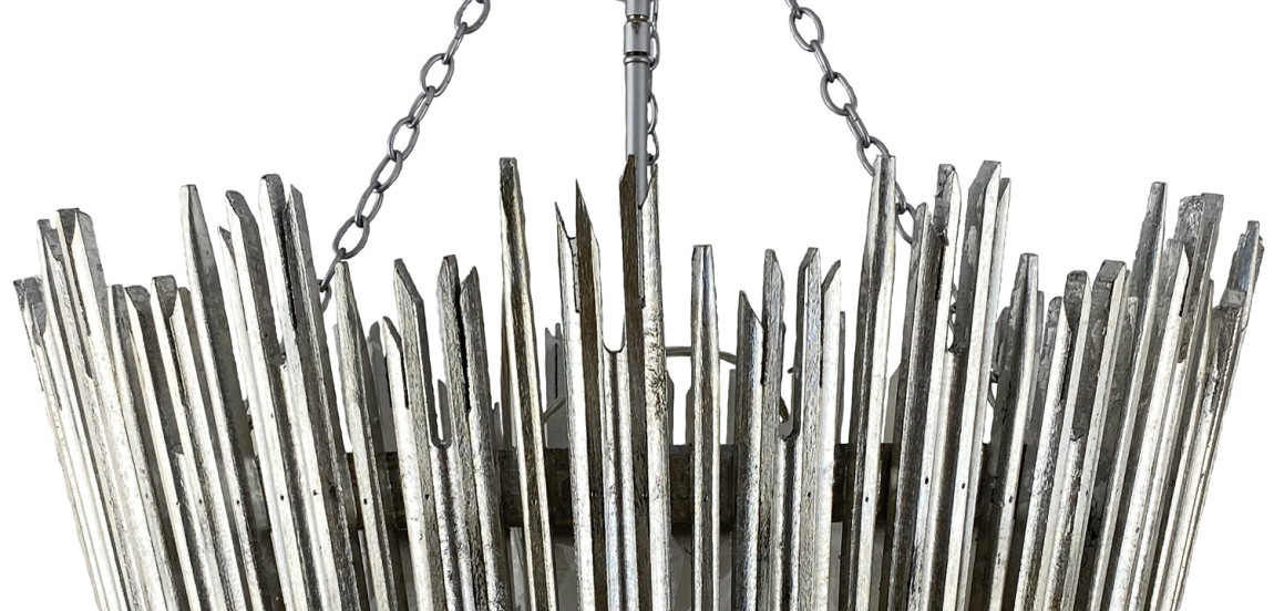 Люстра Ragna Silver Wooden Rods Chandelier
