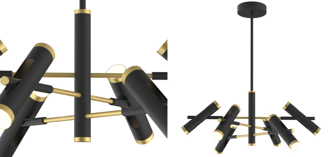 Люстра Rainer Chandelier black