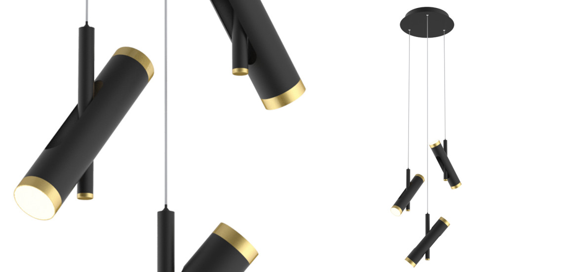 Люстра Rainer Chandelier Trio black