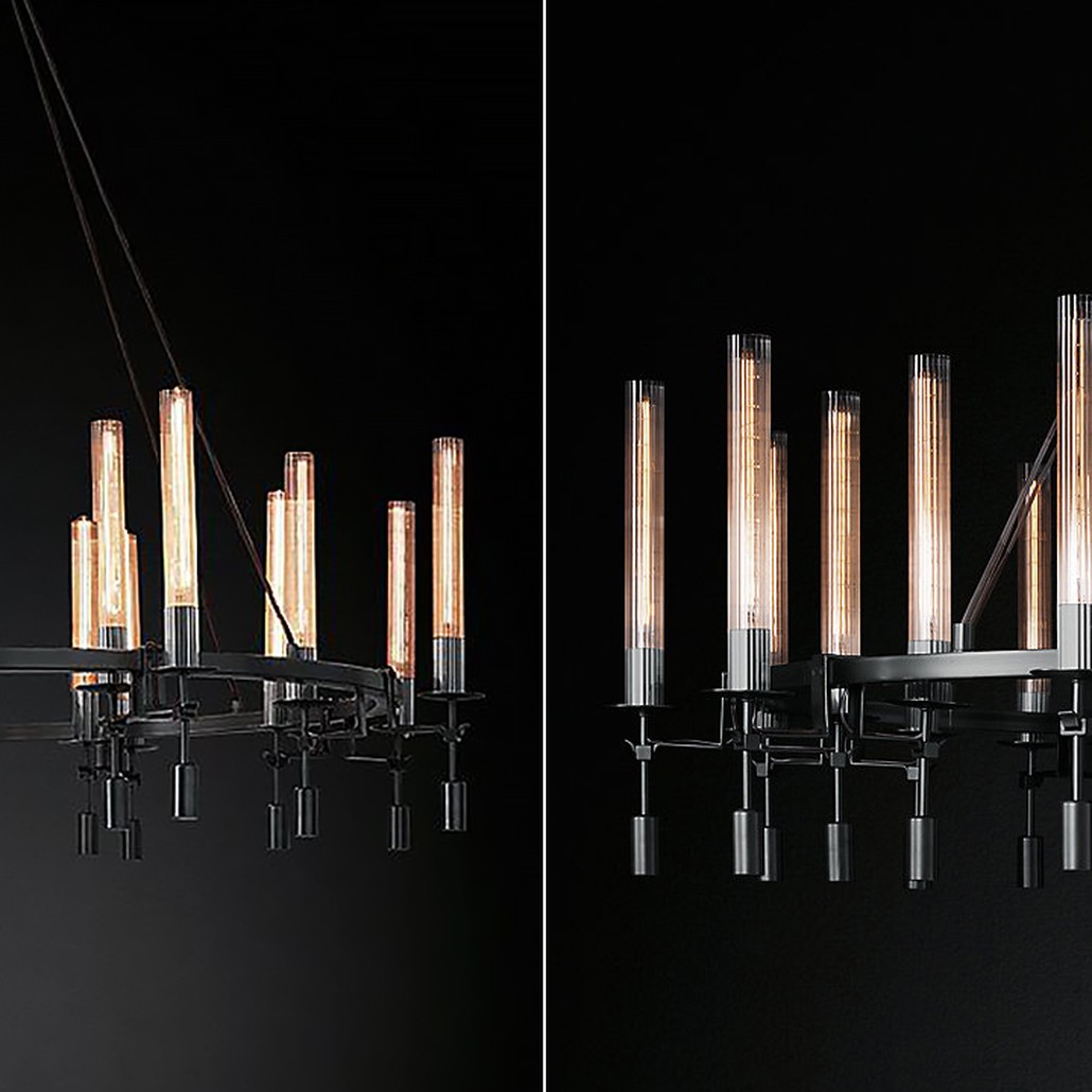 Люстра Fontanelle Chandelier black