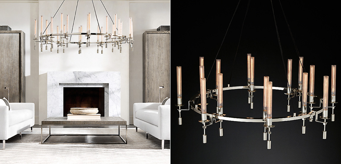 Люстра Fontanelle Chandelier nickel