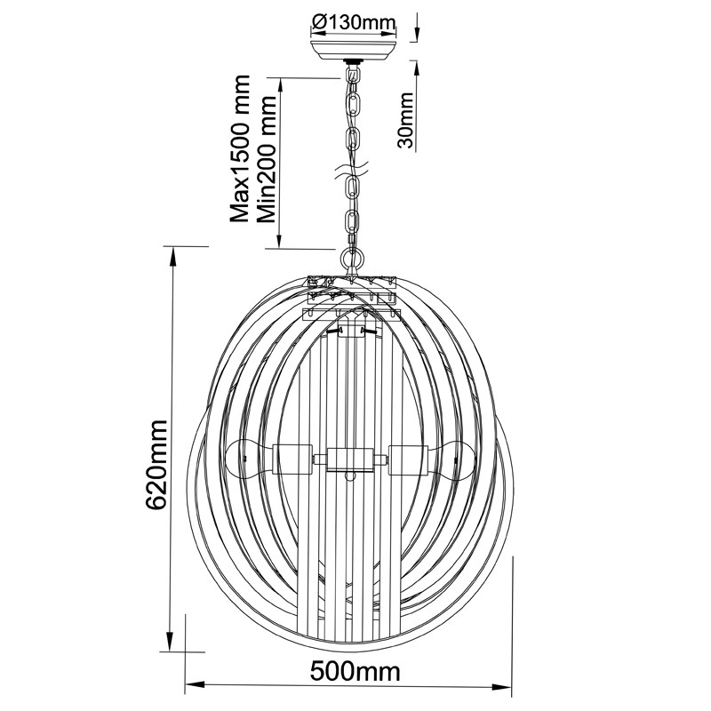 Люстра Retro FROZEN GLASS Chandelier Plexus