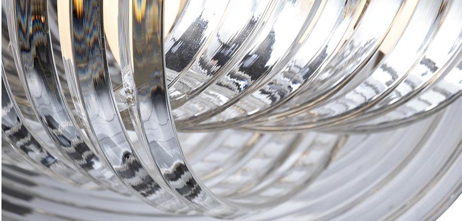 Люстра Retro FROZEN GLASS gold 9 lamp