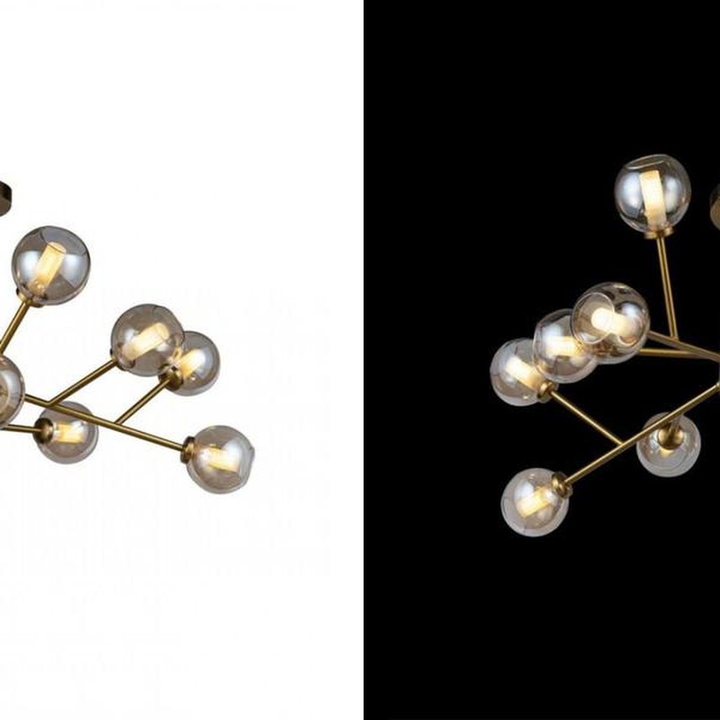 Люстра Boule De Cristal amber 12
