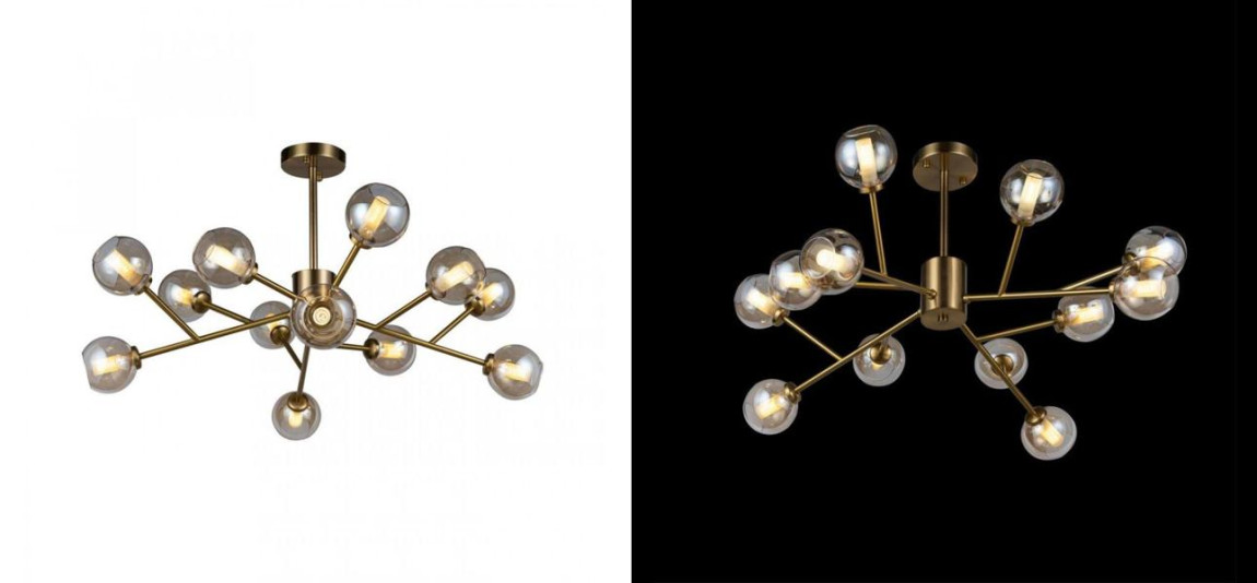 Люстра Boule De Cristal amber 12