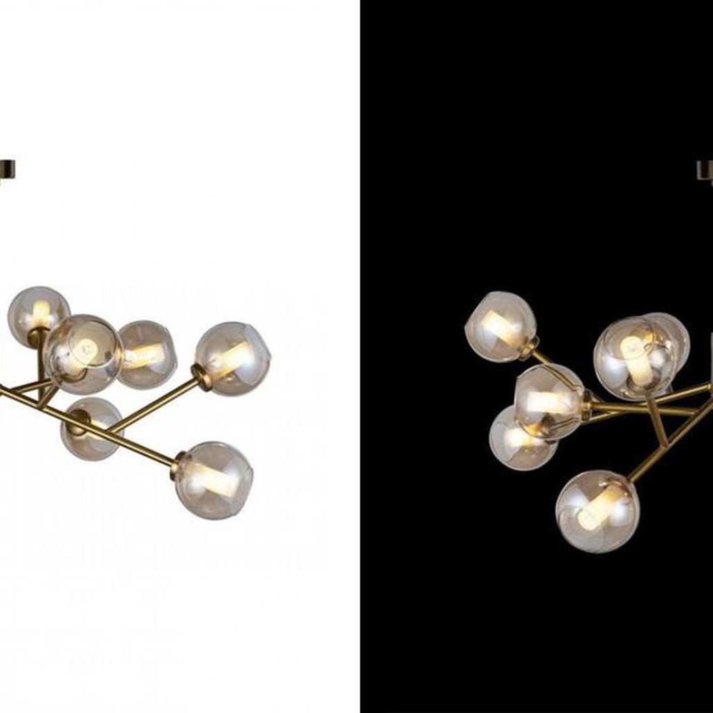 Люстра Boule De Cristal amber 12