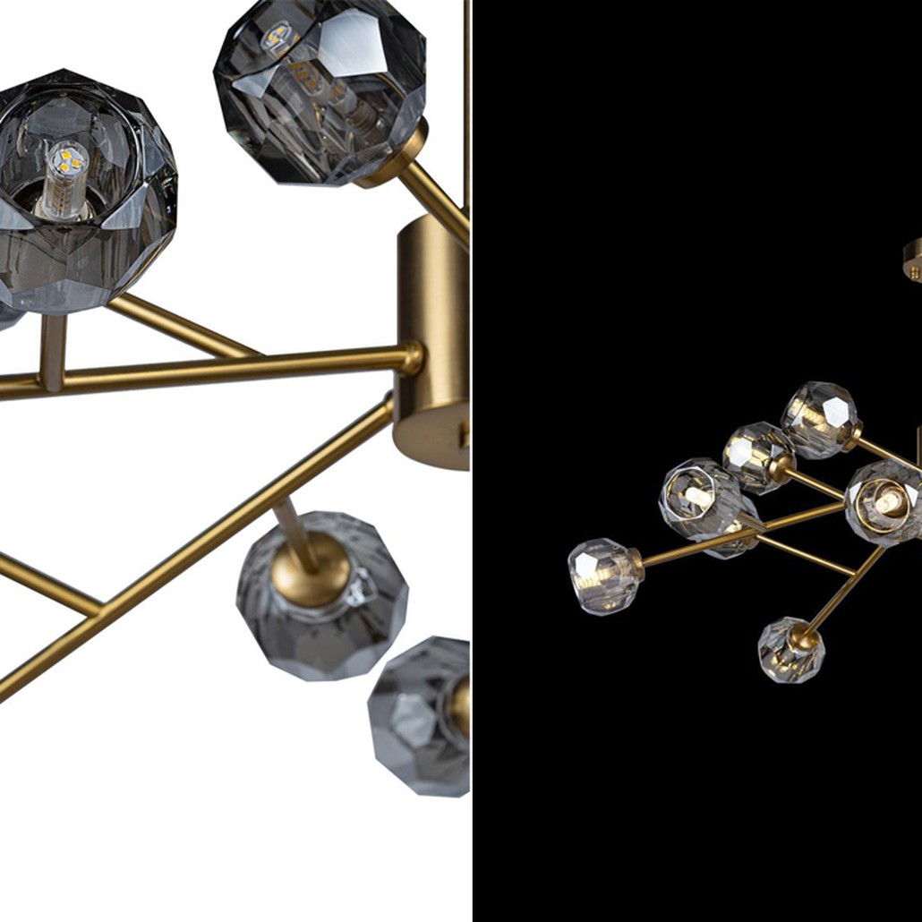Люстра Boule De Cristal smoky 15