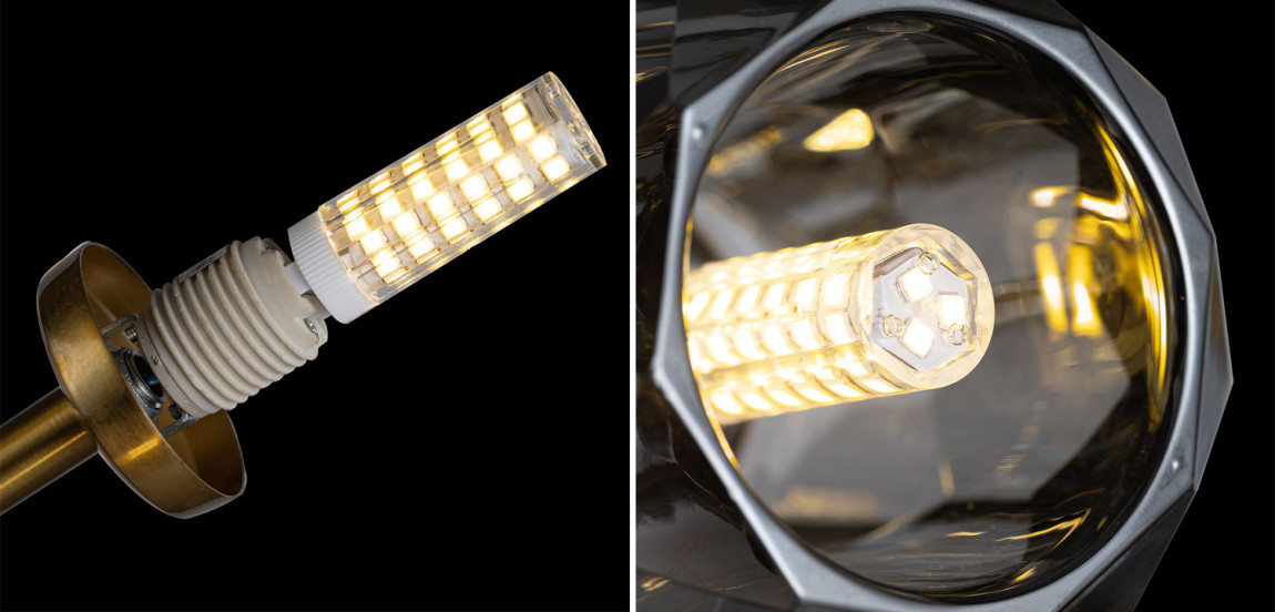 Люстра Boule De Cristal smoky 18