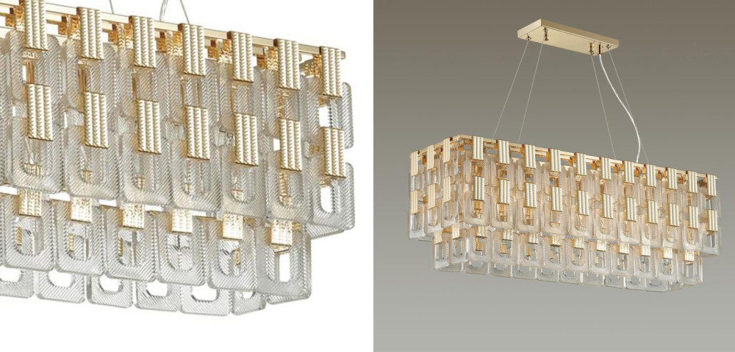 Люстра Ribbed Elements Pendant Linear