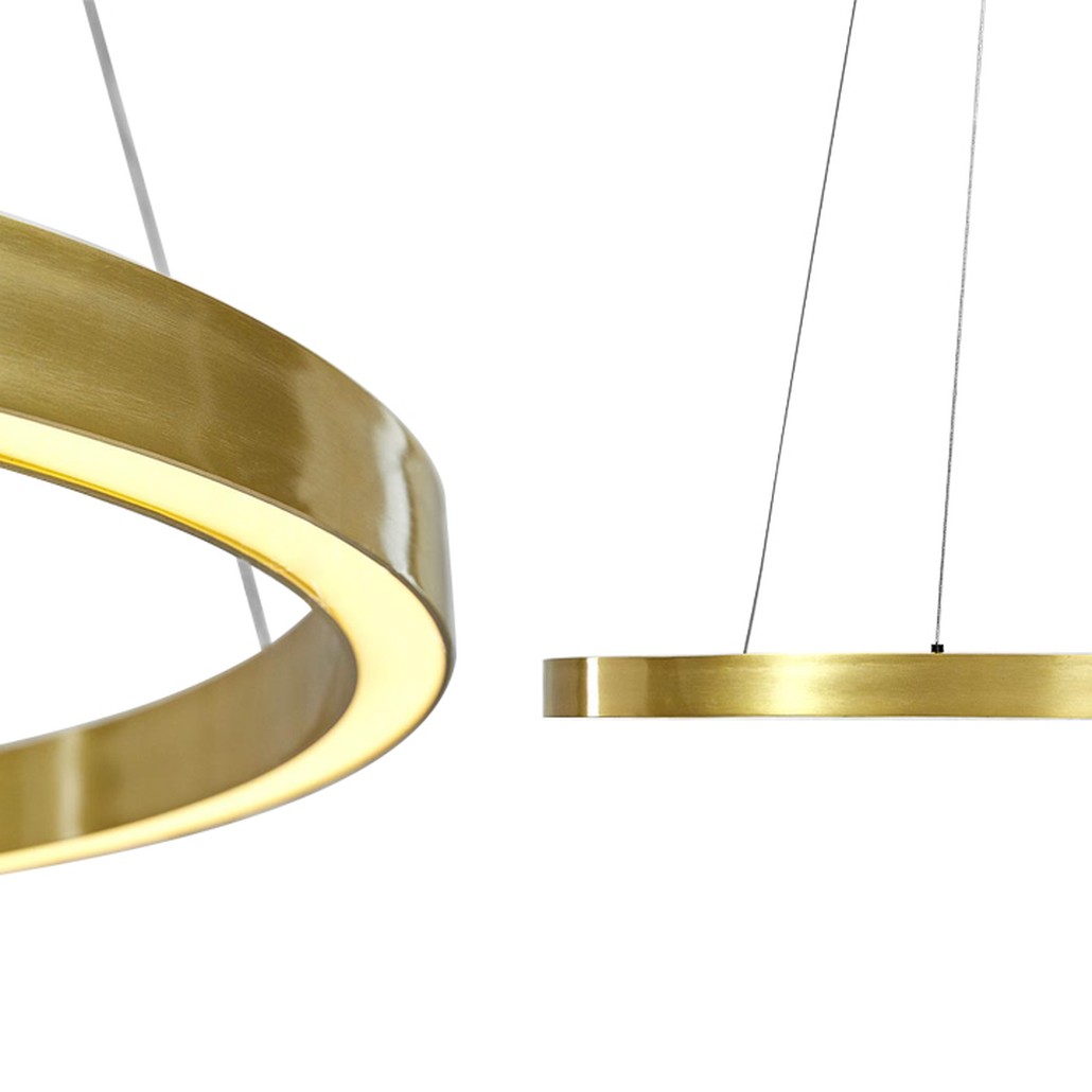 Люстра Ring Gold Horizontal Chandelier