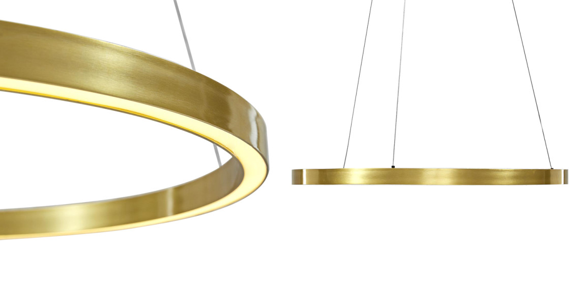 Люстра Ring Gold Horizontal Chandelier