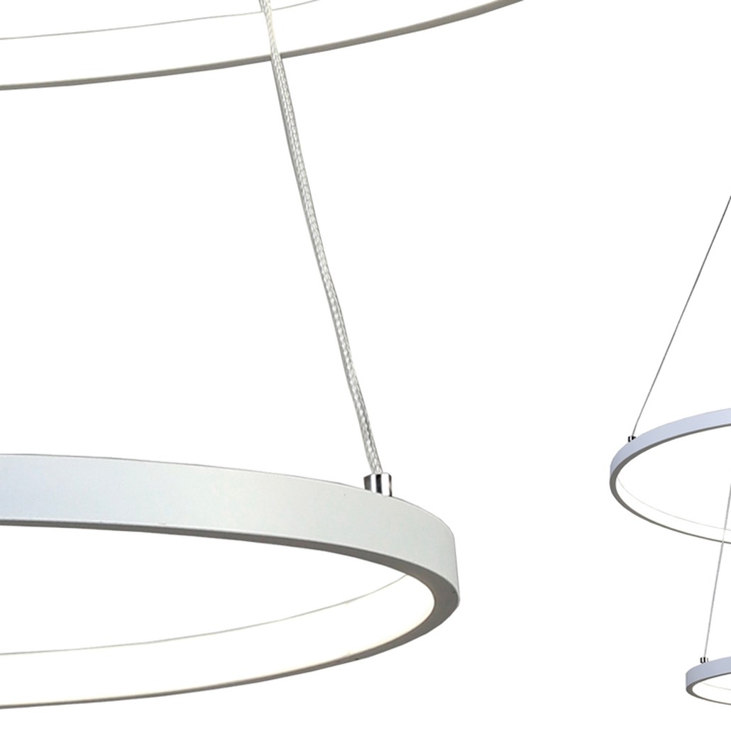 Люстра Ring Horizontal Double white 60+40