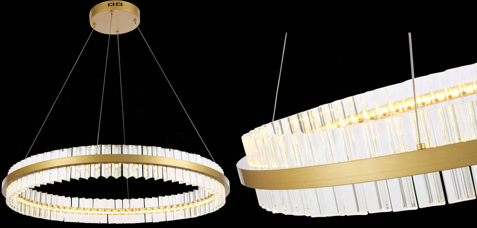 Люстра Ring Horizontal Gold