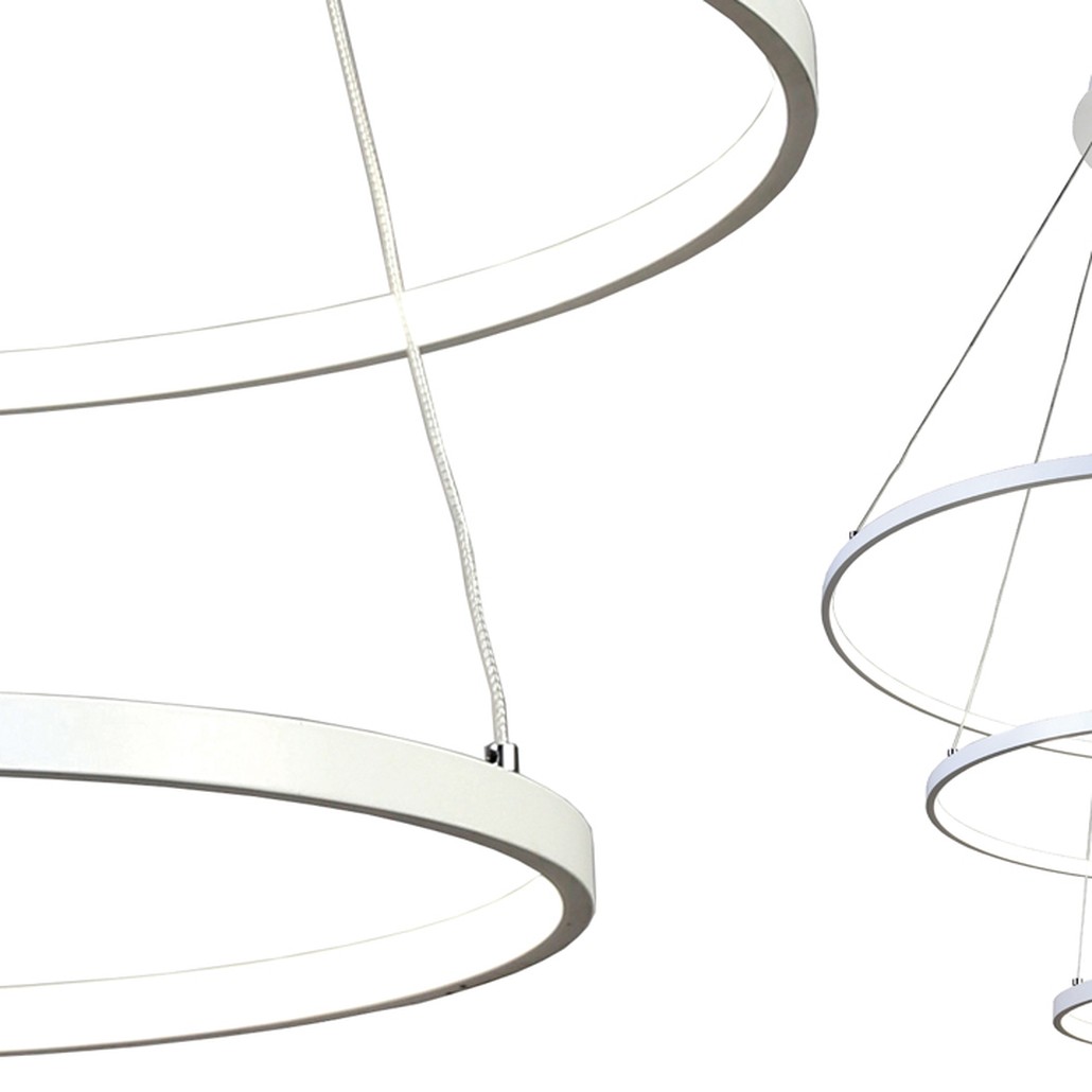 Люстра Ring Horizontal Trio white 80+60+40
