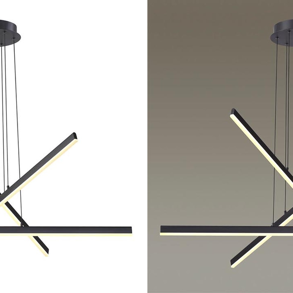 Люстра Rolf Black Lines Chandelier