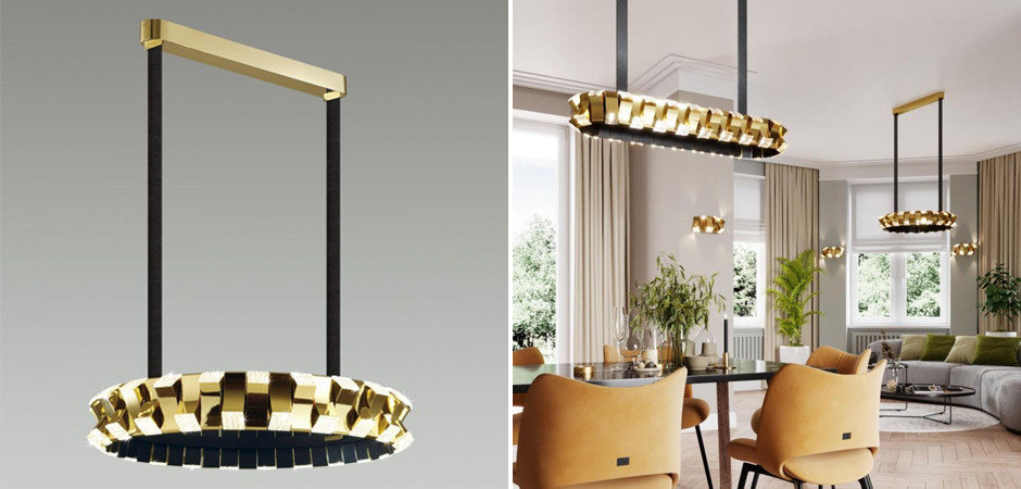 Люстра Rotus Gold Круглая