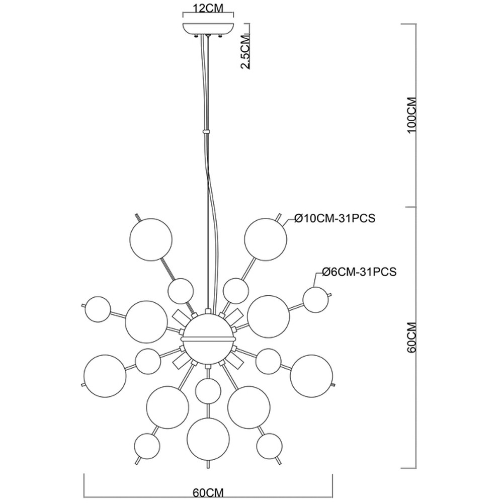 Люстра Silver Еlement