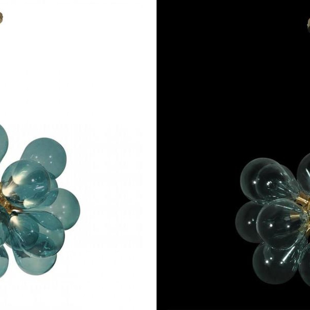 Люстра Simonet Chandelier Blue 55 см