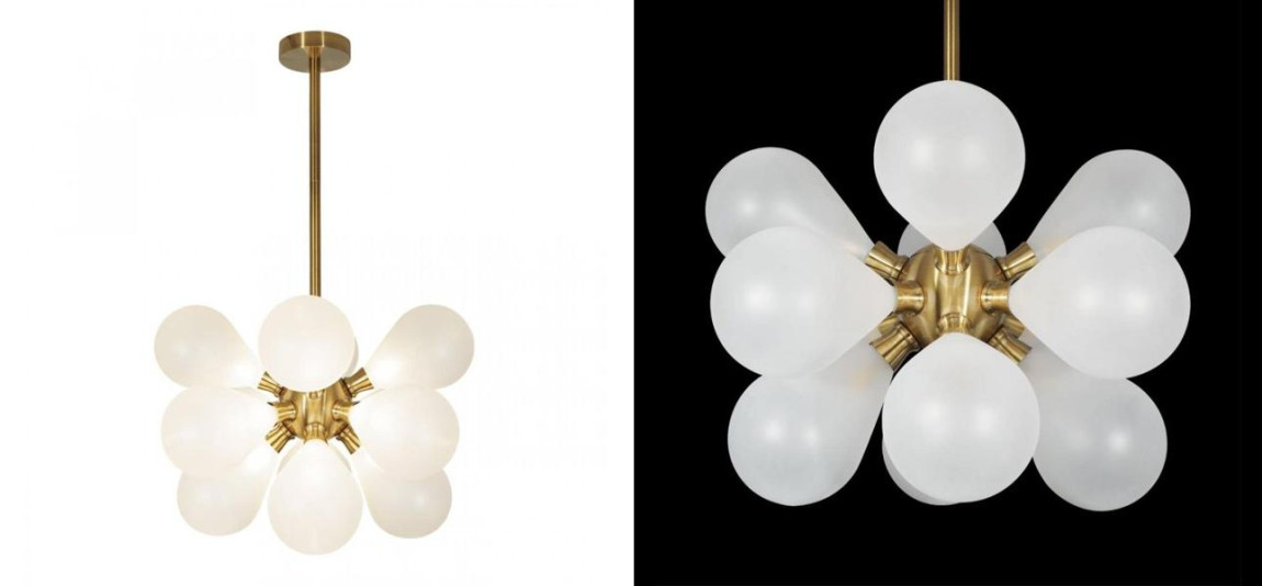 Люстра Simonet Chandelier White 50 см