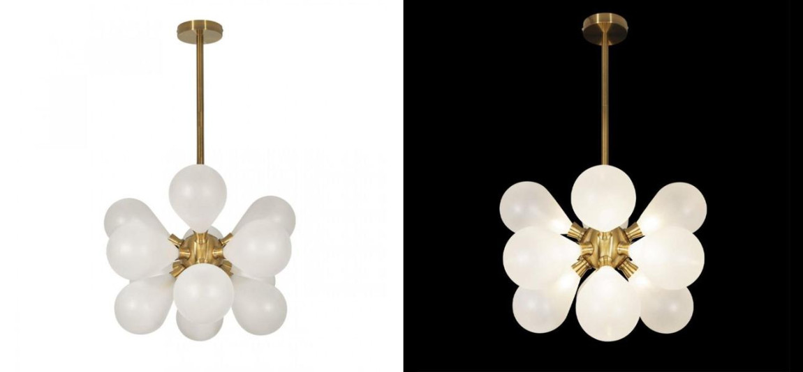 Люстра Simonet Chandelier White 50 см
