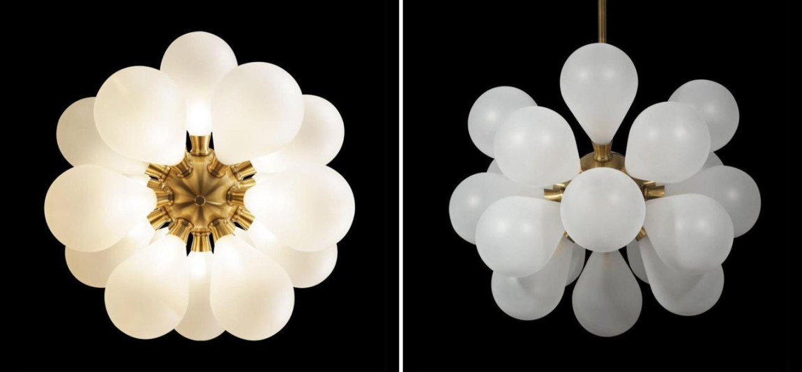 Люстра Simonet Chandelier White 55 см