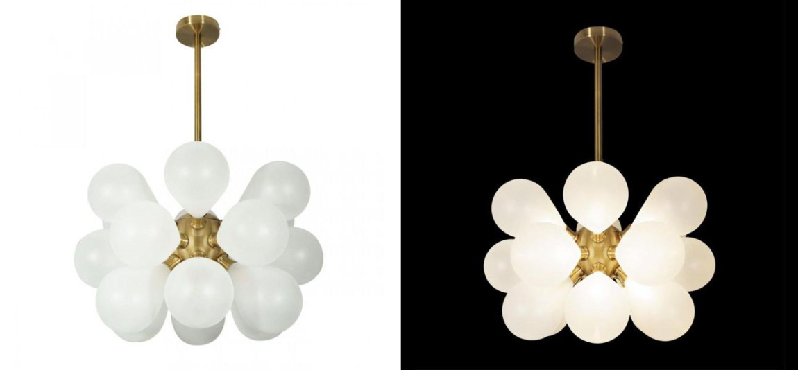 Люстра Simonet Chandelier White 55 см