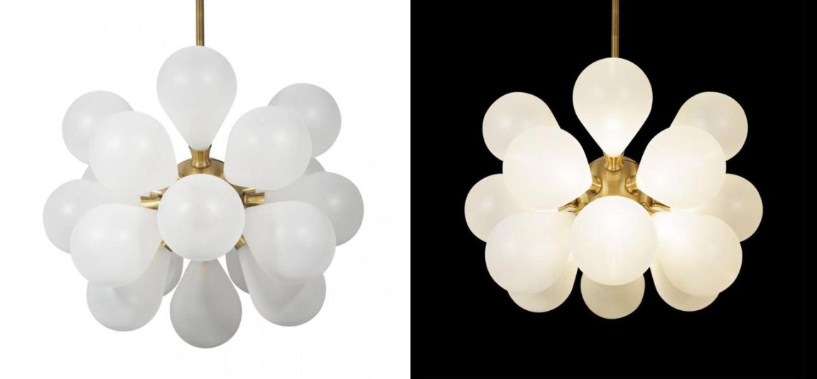Люстра Simonet Chandelier White 55 см