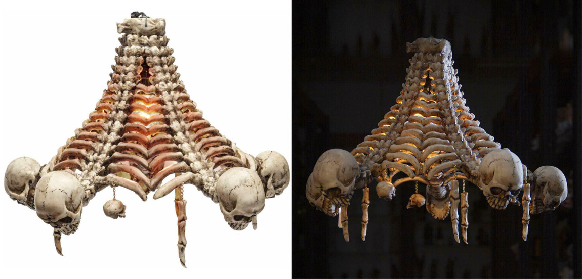 Люстра Skulls and Bones Chandelier