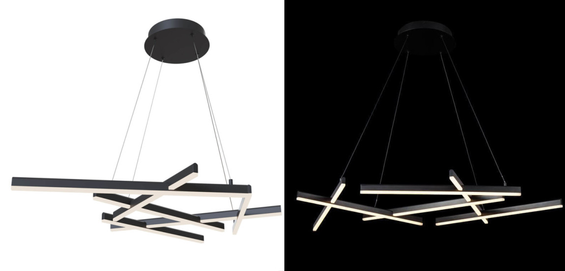Люстра Smeragde Light Chandelier black