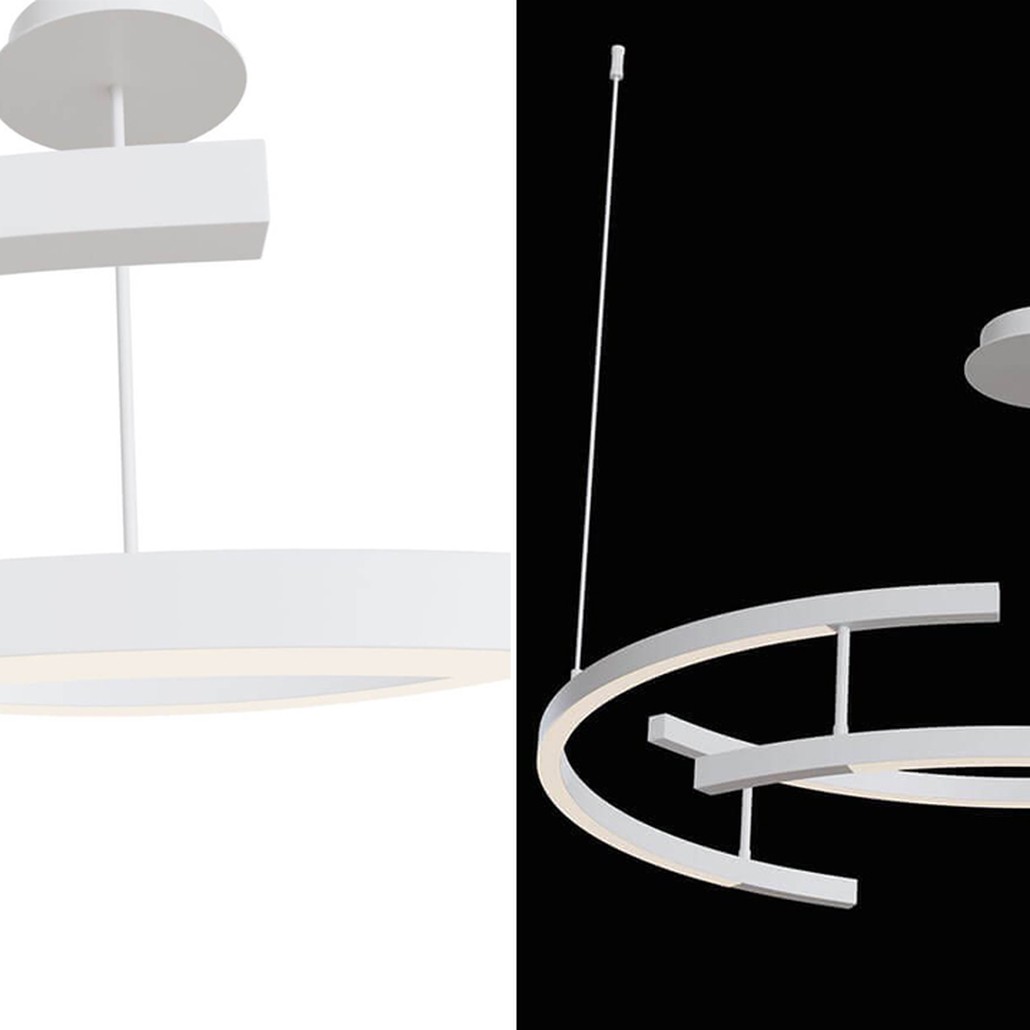 Люстра Smeragde Light Chandelier white arcs