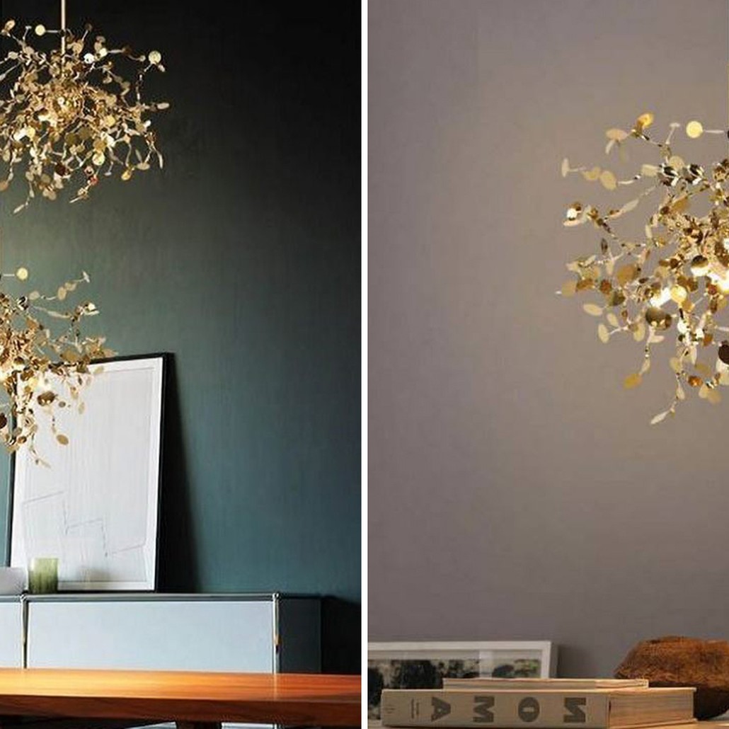 Люстра Terzani Argent Suspension Gold Pendant lamp 50