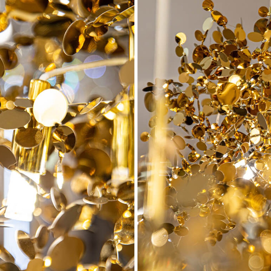 Люстра Terzani Argent Suspension Gold Pendant lamp 50