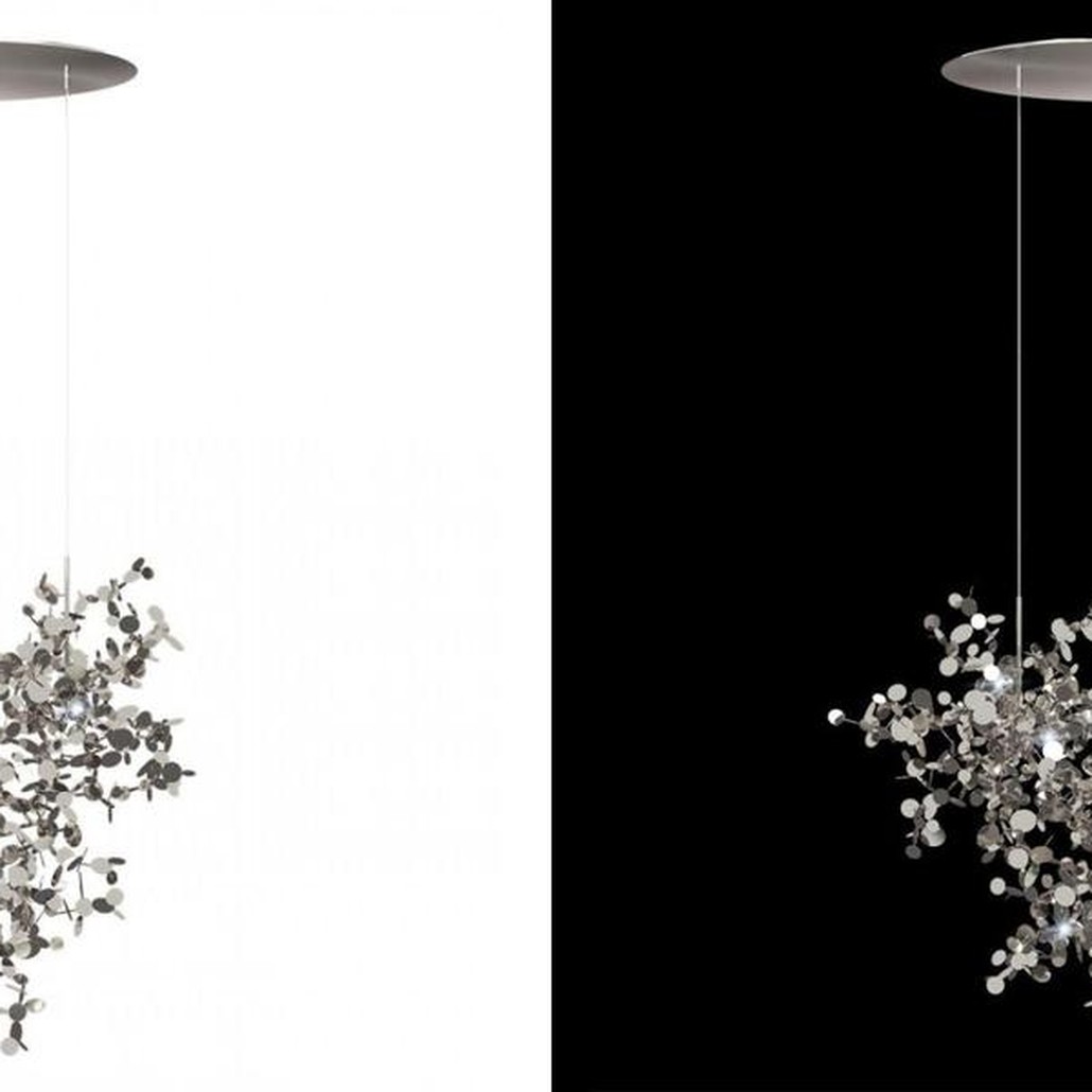Люстра Terzani Argent Suspension Silver Pendant lamp диаметр 85