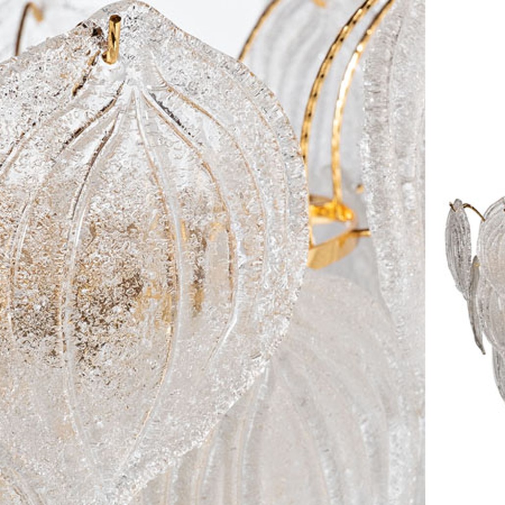 Люстра Textured Glass Chandelier Petal 10
