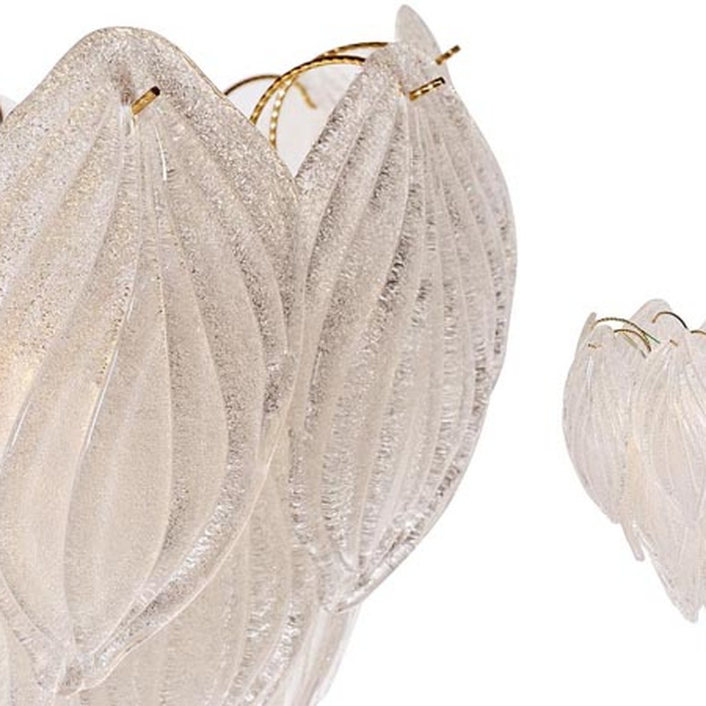 Люстра Textured Glass Chandelier Petal 8