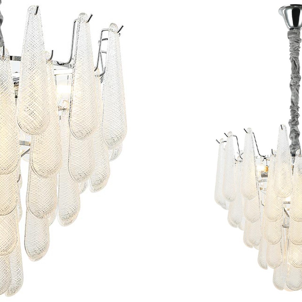 Люстра Textured Glass Drops Chandelier 13