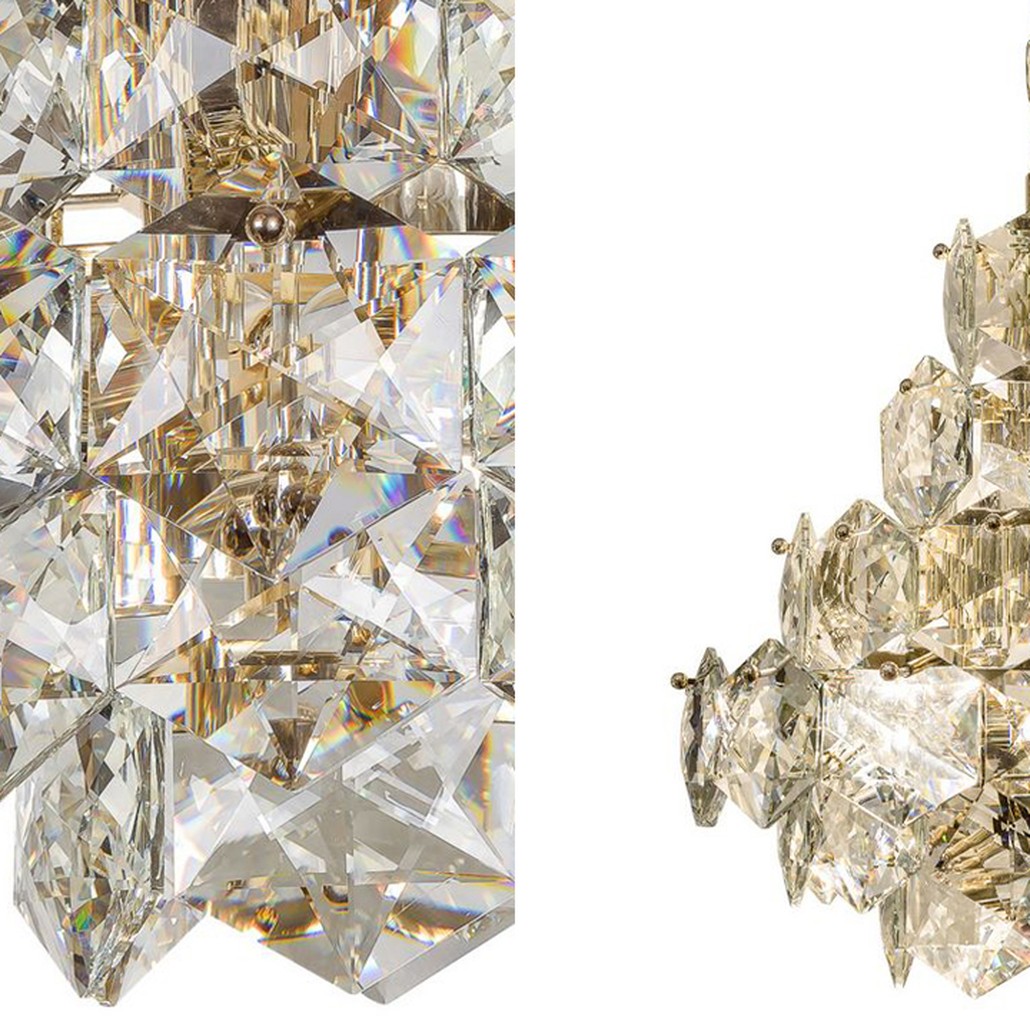 Люстра Tiers Crystal Light Chandelier Gold 45
