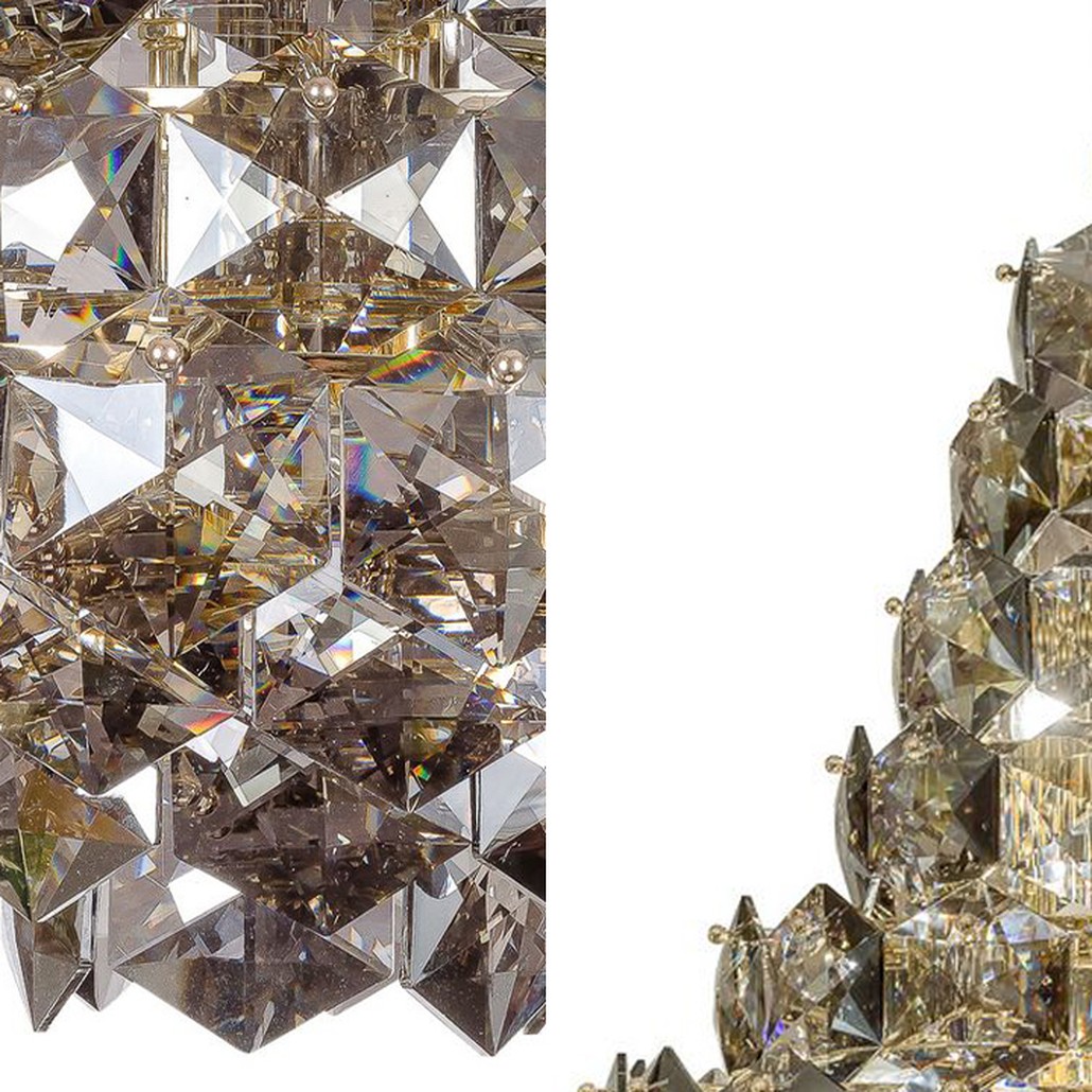 Люстра Tiers Crystal Light Chandelier Smoky 54