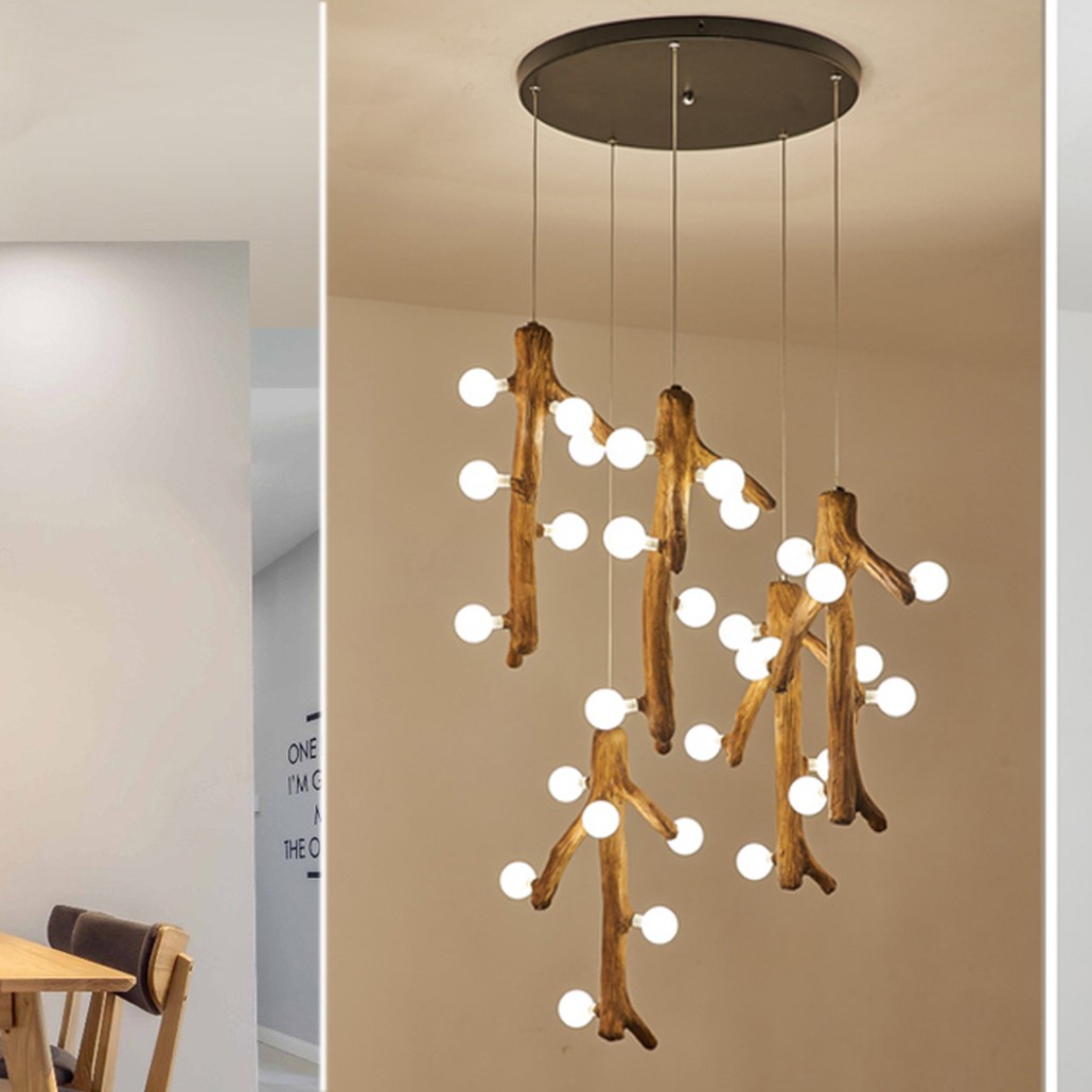 Люстра Tree branch Circle Chandelier