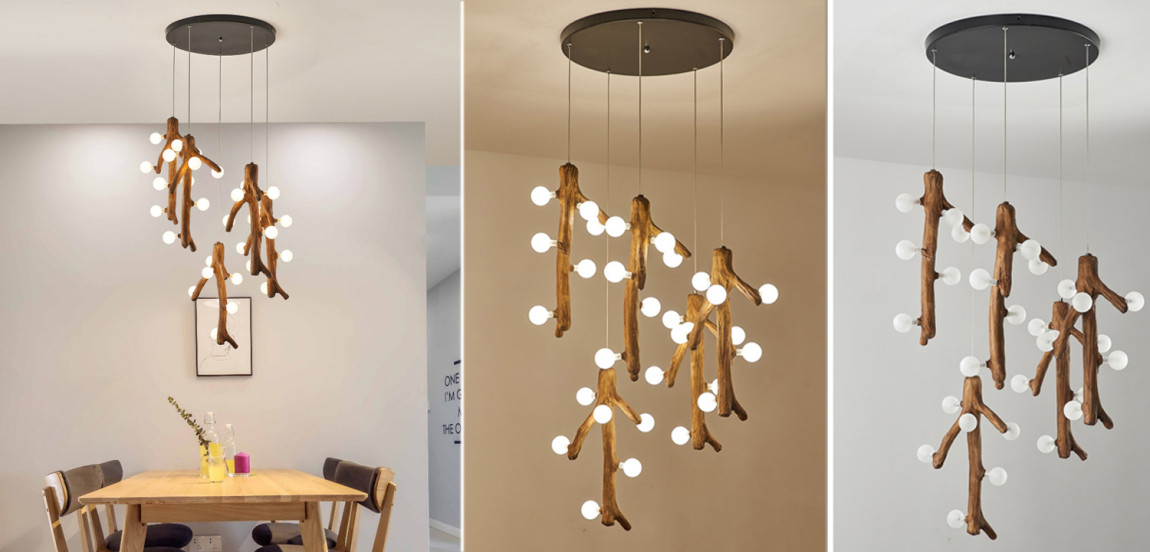 Люстра Tree branch Circle Chandelier