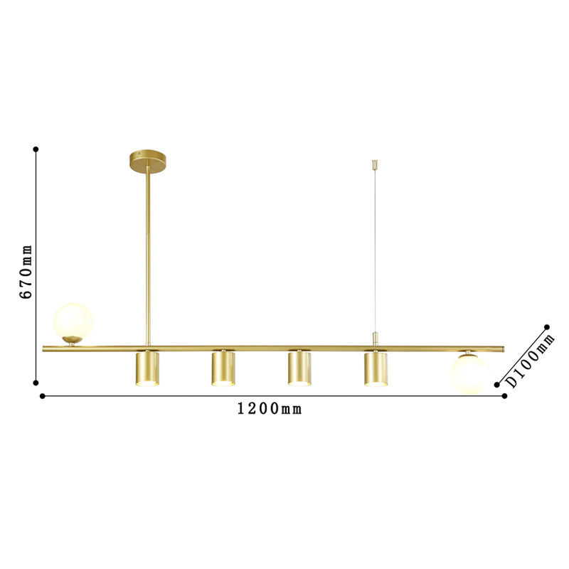 Люстра TRIBES CHANDELIER Gold 2 вида плафонов