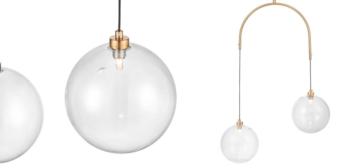 Люстра Two Hanging Ball Chandelier