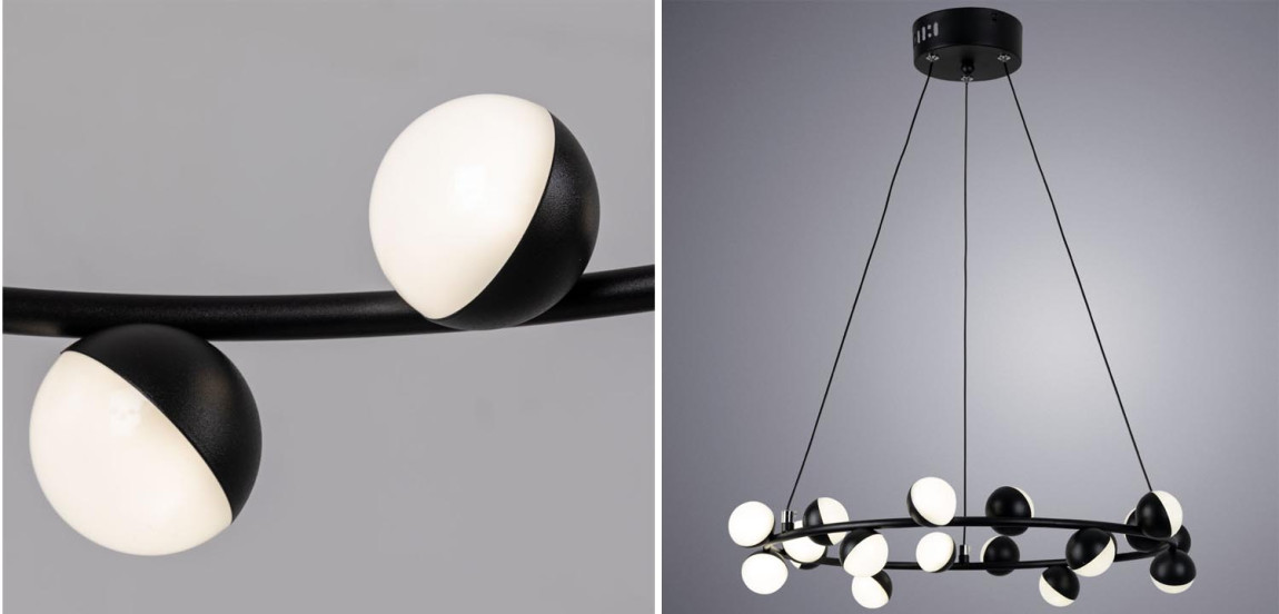 Люстра Vilelme Chandelier black 50