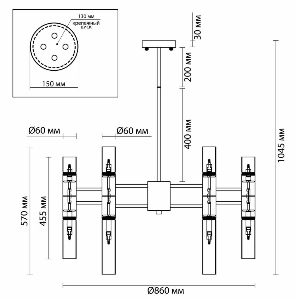 Люстра WATERFALL chandelier crystal 86